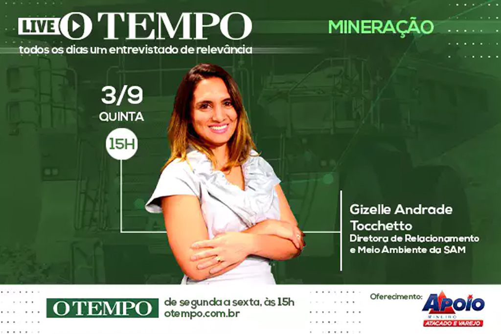 Live do Tempo recebe Gizelle Tocchetto, diretora de relacionamento da SAM